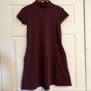 Simply Vera Wang A line dress cranberry size XS